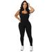 Casual Jumpsuits Women s Sleeveless Backless Bandage O Neck Long Sleeve Jumpsuit Rompers Bodysuit Catsuit Sport Jumpsuit