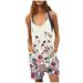 CQCYD Jumpsuits for Women Dressy Sleeveless Jumpsuits Printed Loose Casual Jumpsuits Casual Summer Overalls Cotton Linen Shorts Rompers Jumpsuits Wide Pocket Leisure Jumpsuits Pink M #2