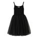 B91xZ Prom Dress Baby Girls Tutu Dress Toddler Cotton Tutu Dress Tulle Dresses Girl Sleeveless Girls Size 6 Dresses Black 2-3 Years