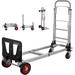 SHZOND 2 in 1 Folding Hand Truck 330 lbs Load Capacity Dolly Cart Heavy Duty Aluminum Hand Truck