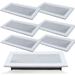 TRIANU 6 Pack Silicone Vent Cover 4 x10 Floor Vents Cover Decoration Cut-able RV Air Vent Covers for Floor Register Vents Cover Air Vents White