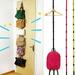 Gwiyeopda Adjustable Over Door Straps Hanger Hat Bag Coat Clothes Rack Hooks
