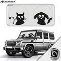 Car Sun Shade for Front Windshield AYAMAYA Cute Cartoon Car Front Window Sunshades Foldable Cool Sun Visor Shield UV Protection Car Sunshade Cover for Most Sedans SUV Truck