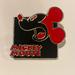 Disney Other | Disney Parks Trading Pin Black And Red Mickey Mouse Head Square 2012 Pin Wdw | Color: Black/Red | Size: Os