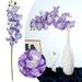 Pjtewawe 100cm/39.4in 2 Stems Lavender Silk Stem Artificial Orchid Flowers for Diy Wedding Bouquet Party Home Tabletop Floral Centerpiece DÃ©cor Home Decor