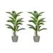 Vintage Home 2-Pack Artificial Faux 48 Tall Palm Tree With Eco Planter