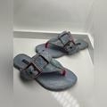 Louis Vuitton Shoes | Louis Vuitton Denim Sandals | Color: Blue/Pink | Size: 35