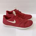 Nike Shoes | Nike Solar Soft Moccasin Red Shoes Sneakers Size 10 Men | Color: Red | Size: 10