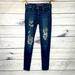American Eagle Outfitters Jeans | American Eagle Outfitters Ripped Jegging Size 4 | Color: Blue | Size: 4