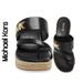 Michael Kors Shoes | Michael Kors Sidney Espadrille Wedge Sandals Black Size Us 7.5 M | Color: Black | Size: 7.5