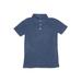 Crewcuts Short Sleeve Polo Shirt: Blue Tops - Kids Girl's Size 7