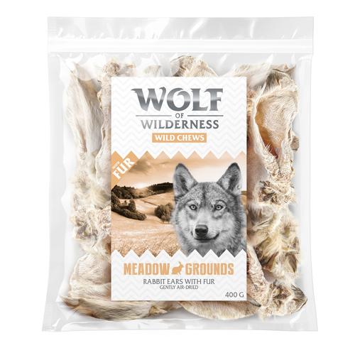 Wolf of Wilderness - Kaninchenohren mit Fell - 400 g