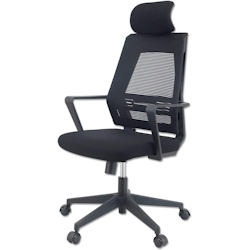 KLIM K300 Ergonomischer Bürostuhl - Inklusive Kopfstütze - Bis zu 110 kg belastbar - Verstellbarer Stuhl für Büro und Zuhause Image
