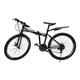 SHZICMY Mountain Bike 26'' wheel, Adult Foldable Bike 21 Speeds Disc Brakes Bicycle, Carbon Steel Mens/Womens Folding Mountain Bicycle