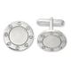 925 Sterling Silver Polished Circle Cuff Links Measures 18.9x18.9mm Wide Jewelry Gifts for Men