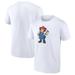 Men's Fanatics Branded White Nebraska Huskers Herbie Mark Mascot T-Shirt