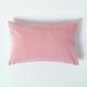 Housse de coussin en velours Rose, 30 x 50 cm - Rose - Homescapes