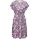 Jerseykleid RAGWEAR "Selyma Organic" Gr. XL (42), Normalgrößen, grau Damen Kleider Freizeitkleider stylisches Shirtkleid mit V-Ausschnitt und Bindegürtel