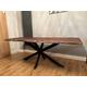 Live Edge Dining Table - One Piece - Redwood - Conference Table - 8 Seater - spider legs metal black custom bespoke