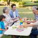 Costway Folding Picnic Table & Bench Set for Camping BBQ w/ Steel - See Details