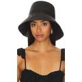 Janessa Leone Felix Bucket Hat in Black. Size L, S.