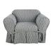 Sure Fit Strand Waverly Box Cushion Armchair Slipcover