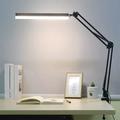 GÂ·PEH LED Desk Lamp Adjustable Swing Arm Lamp with Clamp Eye-Caring Reading Desk Light