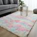 Wacanda Oversized Anti-Skid Fluffy Rugs Shaggy Area Rug Dining Floor Carpet Fluffy Tie-Dye Floor Soft Carpet Living Bedroom Room Rug