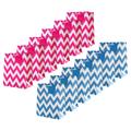 Multi-Occasion Medium Gift Bag Pack - 12 Pink & Blue Bags in 1 Zig-Zag Design