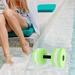 Aquatic Dumbbell EVA Water Dumbbell Swimming Barbell Fitness Tool Aquatic Barbell for Water Aerobics Workouts Pool Water Sports Green