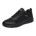 KaLI_store Mens Casual Shoes Mens Walking Blade Running Tennis Shoes Fashion Sneakers Black 12