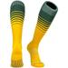 Mk Socks Elite Breaker Fade Baseball Football Soccer Knee High Socks - Dark Green Gold (M)