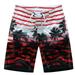 CBGELRT Board Shorts Basic Quick Dry Board Shorts Lifeguard Swimsuit Men Beach Pants Men s Summer Fashion Printed Beach Pants Capris Sports Shorts Red 5Xl