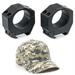 Vortex Optics Precision Matched Rings 30mm Height 0.97 in Picatinny with CD Hat Bundle