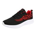 KaLI_store Mens Golf Shoes Mens Non Slip Walking Sneakers Lightweight Breathable Slip on Running Shoes Gym Tennis Shoes for Men Red 12