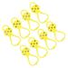 Uxcell 8.5 Non Slip Gripper Spikes Claw Universal Ice Cleats Shoe Spikes with 5 Tooth Steel Nails Yellow 4 Pairs