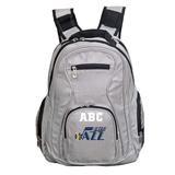 MOJO Gray Utah Jazz Personalized Premium Laptop Backpack