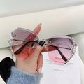 YCNYCHCHY 2022 New Hot Sale Diamond Inlaid Women s Sunglasses Tide Anti Ultraviolet Sunglasses Big Face Sunscreen Summer