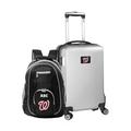 MOJO Silver Washington Nationals Personalized Deluxe 2-Piece Backpack & Carry-On Set
