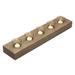 Mikasa 23-In Wood & Glass Farmhouse Beam Linear Candle Holder Wood in Brown | 3.35 H x 23.03 W x 4.92 D in | Wayfair 5280788
