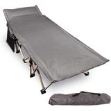 REDCAMP Folding Camping Cot for Adults 500lbs, Heavy Duty Wide Sleeping Cots w/ Carry Bag in Gray | 20 H x 15 W x 75 D in | Wayfair RC18A108