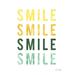 Trinx Smile Smile Crop by Ann Kelle - Wrapped Canvas Textual Art Canvas in White | 48 H x 36 W x 1.25 D in | Wayfair