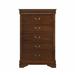 Canora Grey Donte Solid Wood 5 - Drawer Accent Chest Wood in Brown | 48.5 H x 31.25 W x 15.75 D in | Wayfair 392F424CE1824D2199DB414638C19709
