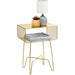 Latitude Run® Miabelle Steel Nightstand Metal in Yellow | 22.8 H x 17.4 W x 12.75 D in | Wayfair 19B3D0D60EC84C459DC082A4DFC32FD8