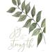 Trinx The Joy of the Lord Is My Strength by Cindy Jacobs - Wrapped Canvas Print 40.0 H x 30.0 W x 1.25 D in greenMetal | 30" W x 40" H | Wayfair