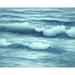 Rosecliff Heights Waves by Georgia Janisse - Wrapped Canvas Print Canvas in Blue/White | 18 H x 24 W x 1.25 D in | Wayfair