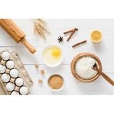 Wildon Home® Baking Ingredients - Wrapped Canvas Photograph Canvas in Brown/White | 8 H x 12 W x 1.25 D in | Wayfair