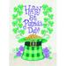 The Holiday Aisle® Happy St. Patrick's Day - Wrapped Canvas Print Canvas | 16 H x 12 W x 1.25 D in | Wayfair 8DA4F26CE41D46009B6EA67B952C57BF