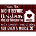 The Holiday Aisle® Night Before Christmas Script - Wrapped Canvas Print Canvas in White | 36 H x 48 W x 1.25 D in | Wayfair