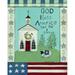 The Holiday Aisle® God Bless America by Bernadette Deming - Wrapped Canvas Print Canvas | 16 H x 12 W x 1.25 D in | Wayfair
